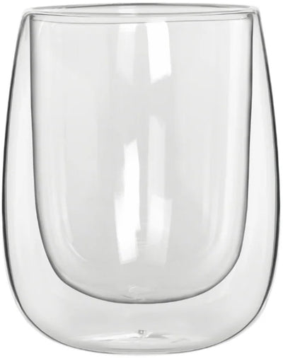 Bialetti Verona doppelwandige Gläser 250 ml – 2er-Set – Borosilikatglas – Kaffee- und Teegläser – spülmaschinenfest