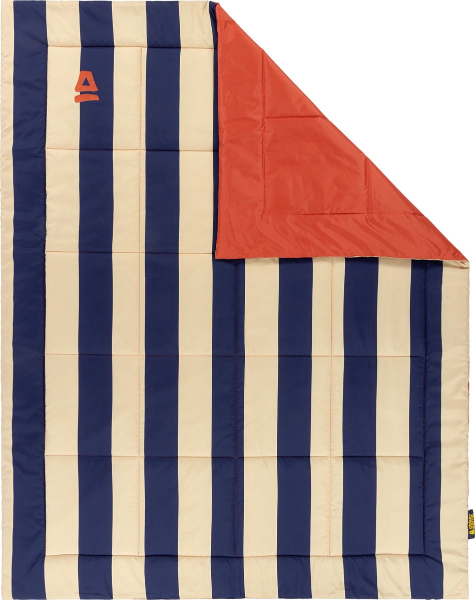 Abbey Camp Picknickdecke – gefüttertes Picknick-Plaid – 140 x 180 cm – blauer Sand