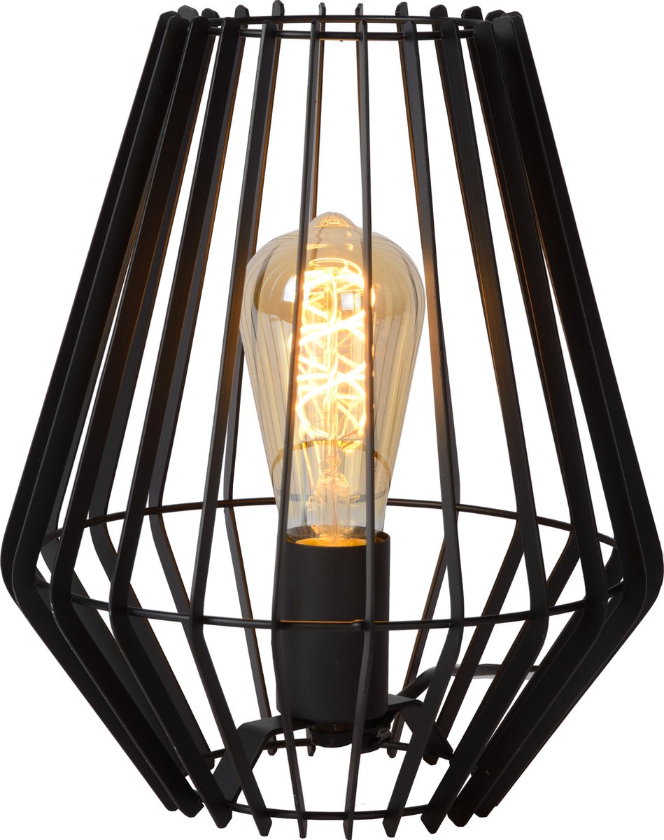 Lucide reda - Tischlampe - 1xe27 - schwarz