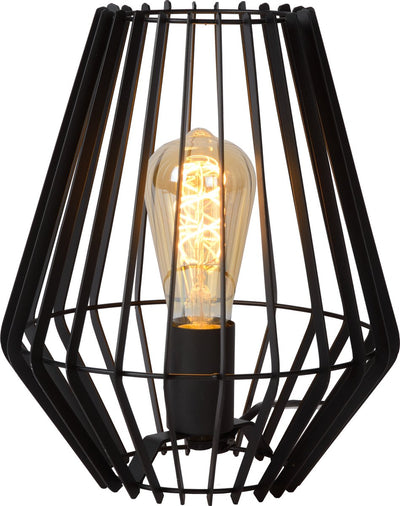 Lucide reda - Tischlampe - 1xe27 - schwarz