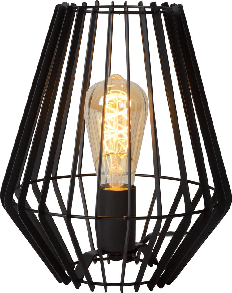 Lucide reda - Tischlampe - 1xe27 - schwarz