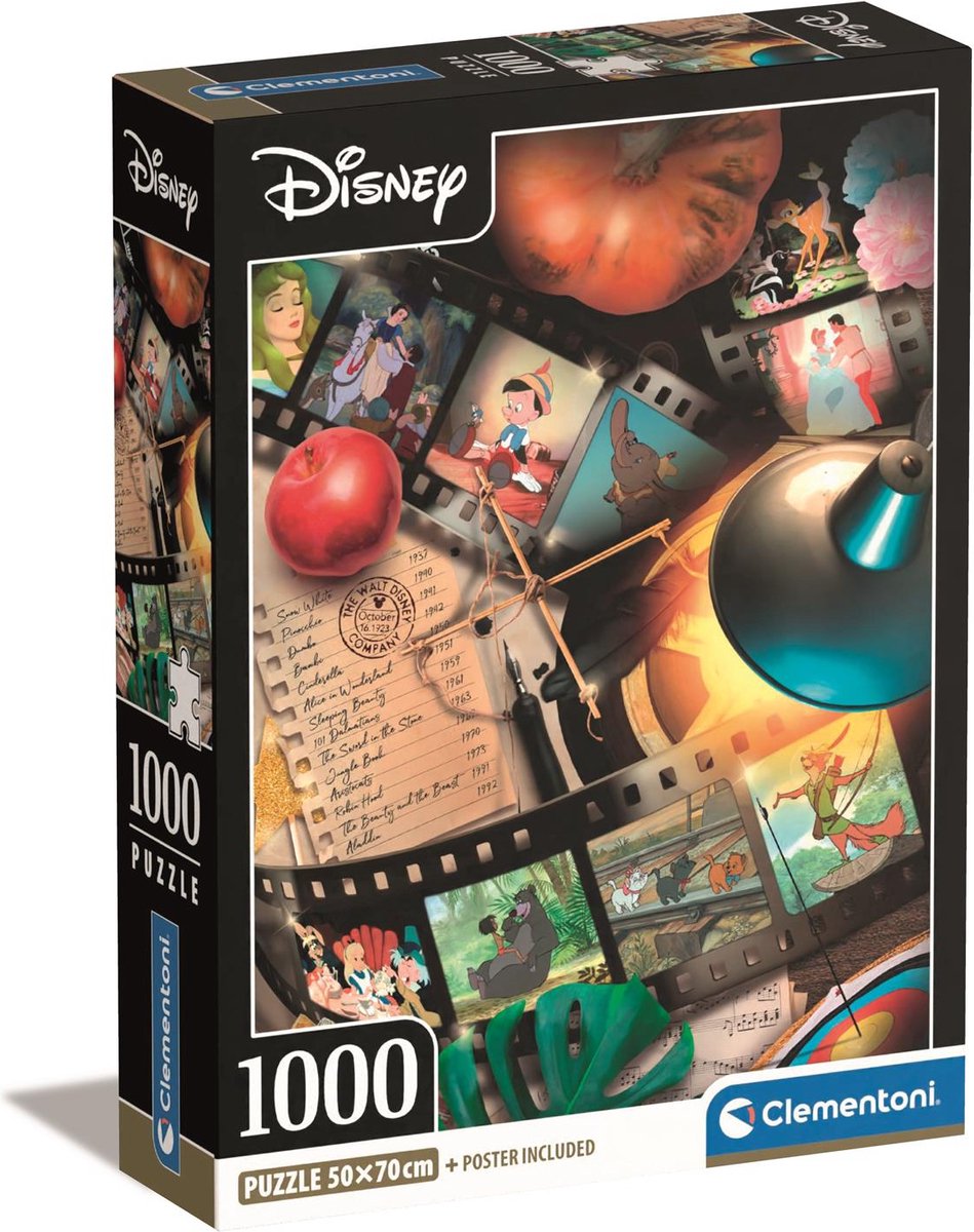 Clementoni Puzzle Disney 100 Jahre - Klassiker, 1000st.