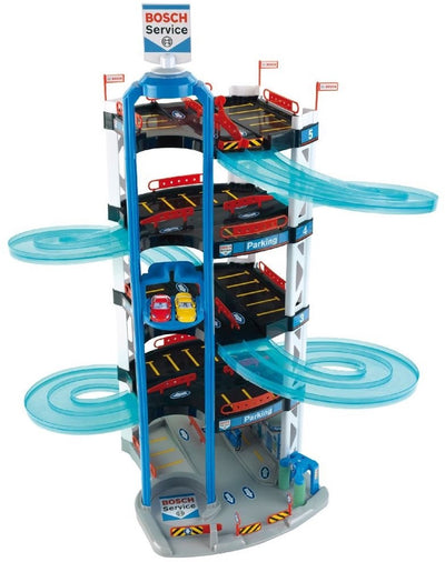 Klein Toys – Bosch Mini-Spielzeugparkhaus – Autogarage – Spielzeuggarage – fünf Etagen
