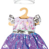 Heless Doll Kleidungsgebühr und Einhorn mit Pailletten und Kroon, 35-45 cm