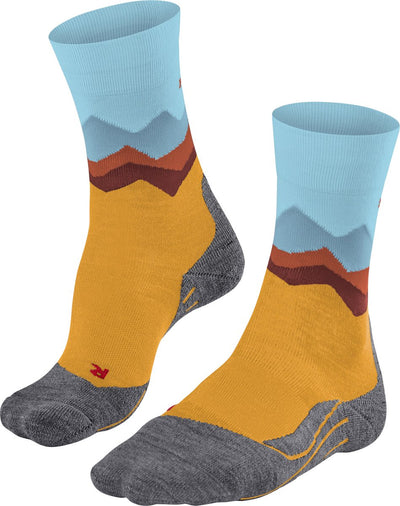 Falke TK2 Anti-Blister Wandersocken aus dickem Woll-Funktionsmaterial Damen Gelb - Größe 41-42
