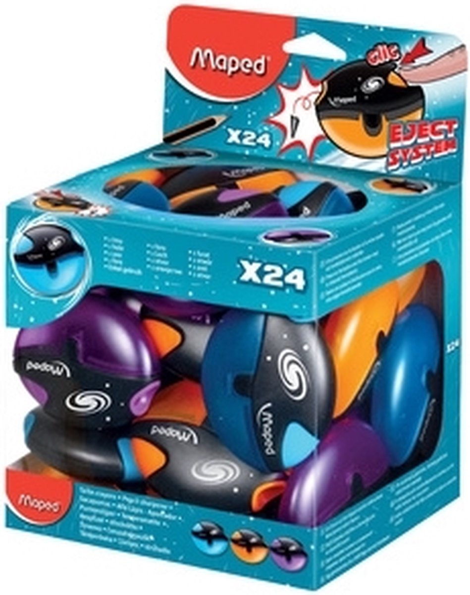 Maped Office 24 Stück Maped Bleistiftspitzer Galactic