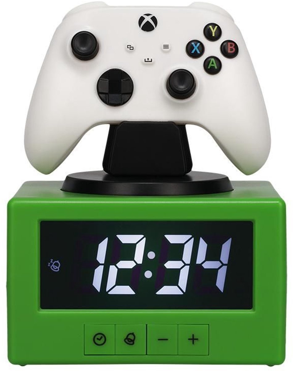 Digitaler Xbox-Controller-Wecker mit Nachtlichtfunktion, offiziell lizenzierte Gaming-Schlafzimmerdekoration für Kinder, Erwachsene, Jungen, Männer, Geschenke für Gamer – Paladone