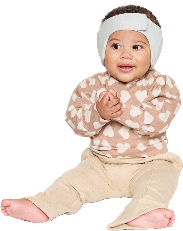 Dooky® Dooky Baby-Gehörschutz – weiches, verstellbares Kopfband – 6–12 Monate – grau – Öko-Tex-Baumwolle – leicht bequem