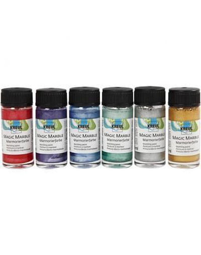 Marmorfarbe - Metallische Farben, 6x20ml
