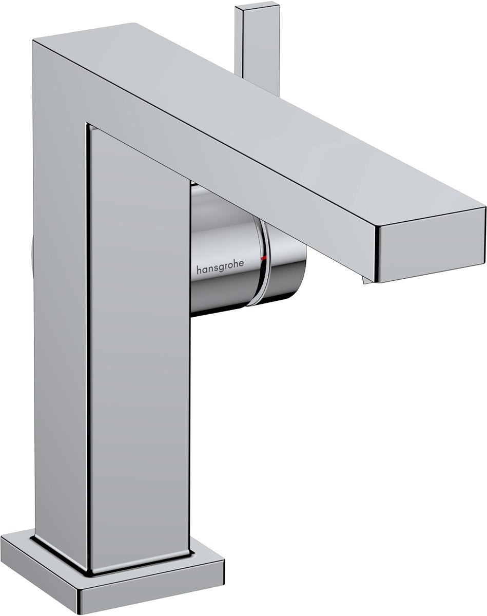 Hansgrohe tecturis e – Waschtischarmatur – Einhebelbedienung – Kaltstart energiesparend – ohne Ablaufgarnitur – 110 mm Größe – Chrom
