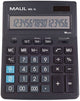 Maul Tischrechner MXL 16 LCD-Bildschirm 1-zeilig, 16 Ziffern Solarbatterie 20,5 x 15,5 x 3,5 cm schwarz