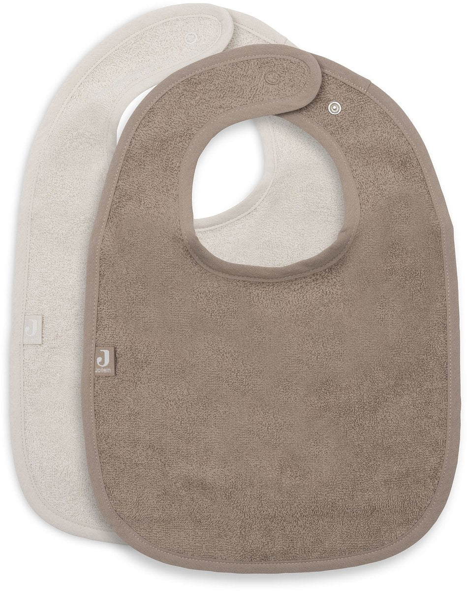 Jollein Lätzchen Frottee Sand Milchkaffee (2er Pack)
