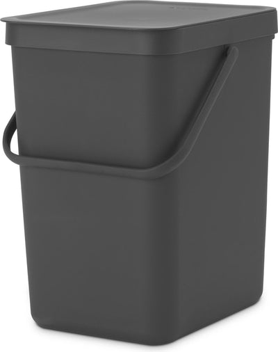 Brabantia Sort Go Abfallbehälter – 25 Liter – Dunkelgrau