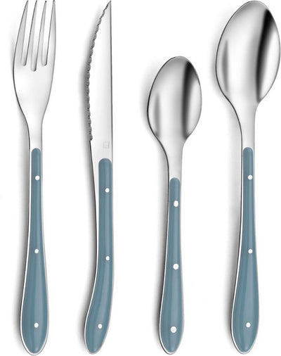 Amefa Besteck Bistro Blau Metall (24 Stück)