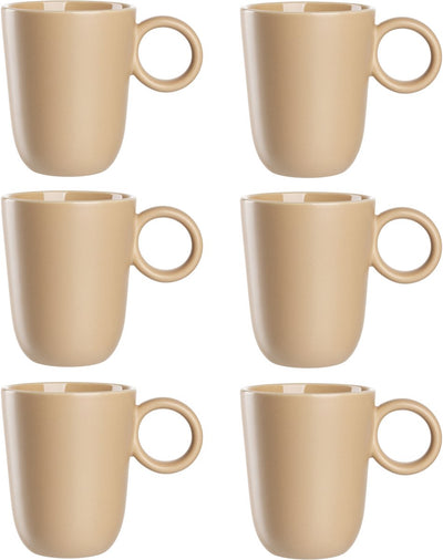 Leonardo Roma Becher 400ml Aprikose - Set 6