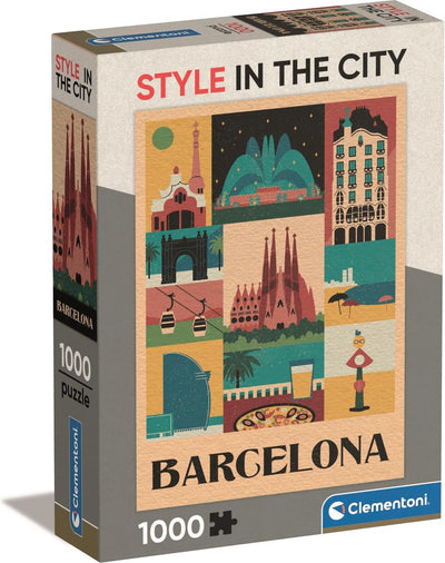Clementoni – Puzzle – 1000 Teile – Barcelona – Puzzle für Erwachsene