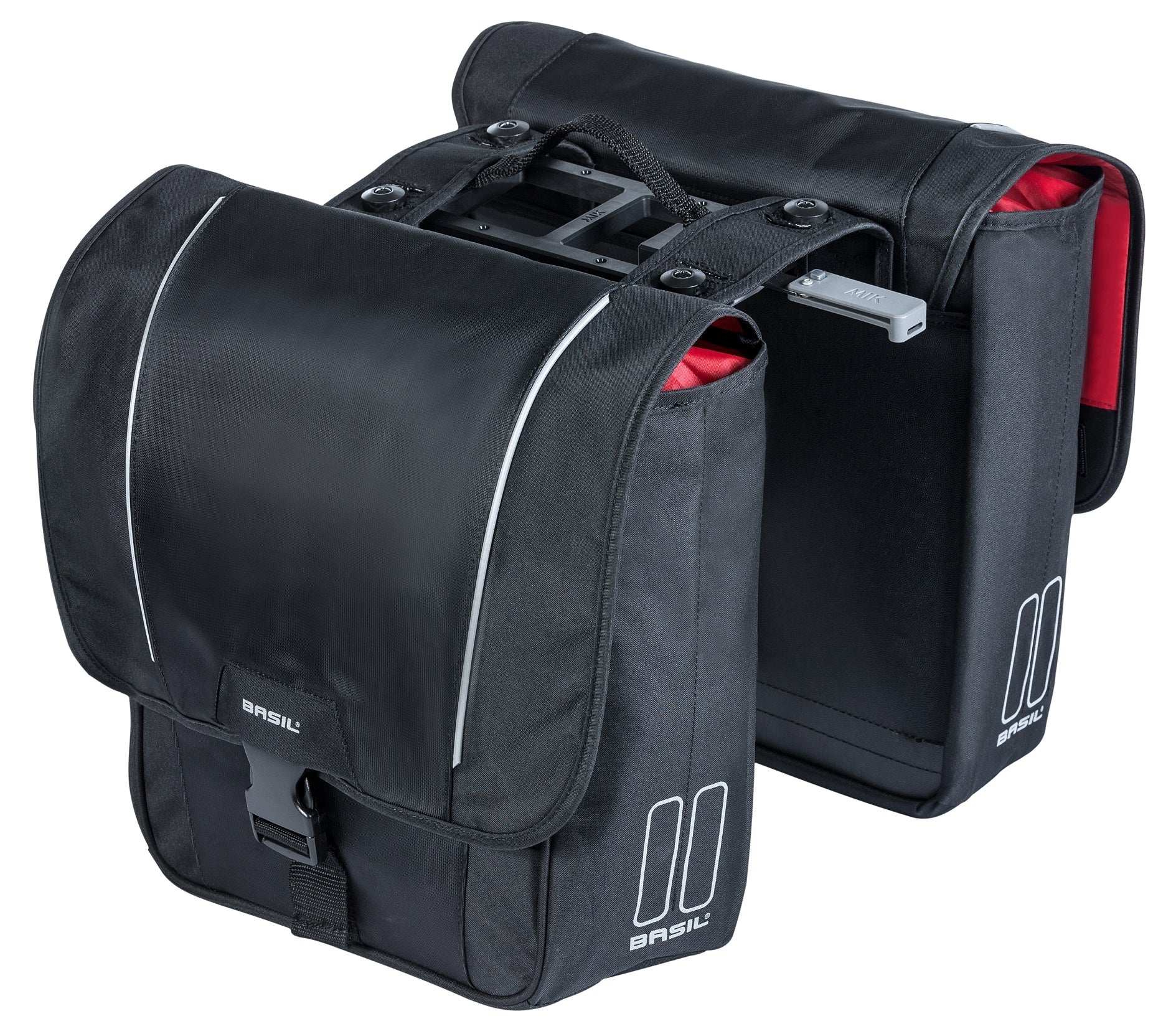 Basil Sport Design Doppel-Fahrradtasche Schwarz