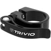 Trivio - Sattelstützenklemme Aluminium schwarz 31,8 mm Schnellspanner