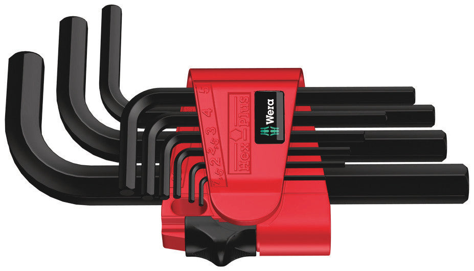 Wera 950 9 Hex-plus 7 Streifenset, Metrik, Blackkl