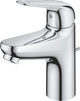 Grohe Quickfix Swift Einhebelmischer mit Zugstangen-Ablaufgarnitur – S-Größe – energie- und wassersparend – Chrom
