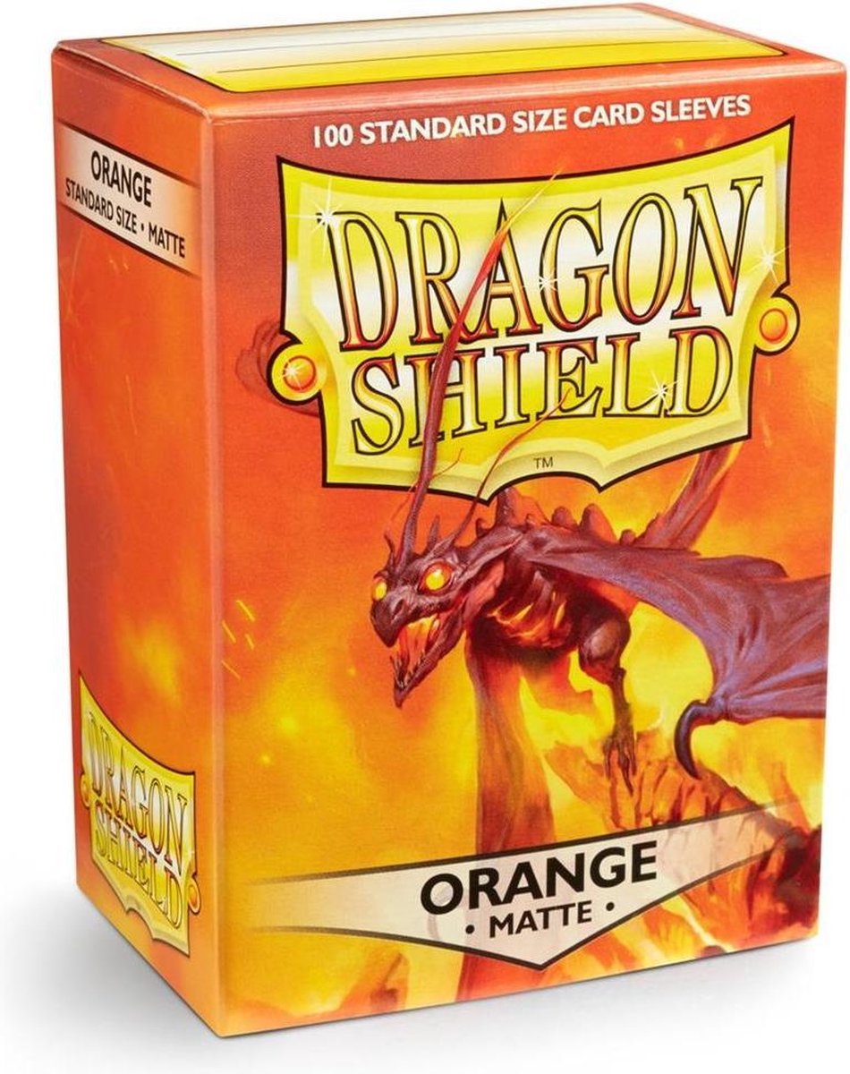 Dragonshield Drachen-Schutz - Standardgröße Kartenhüllen Orange Matt 100x
