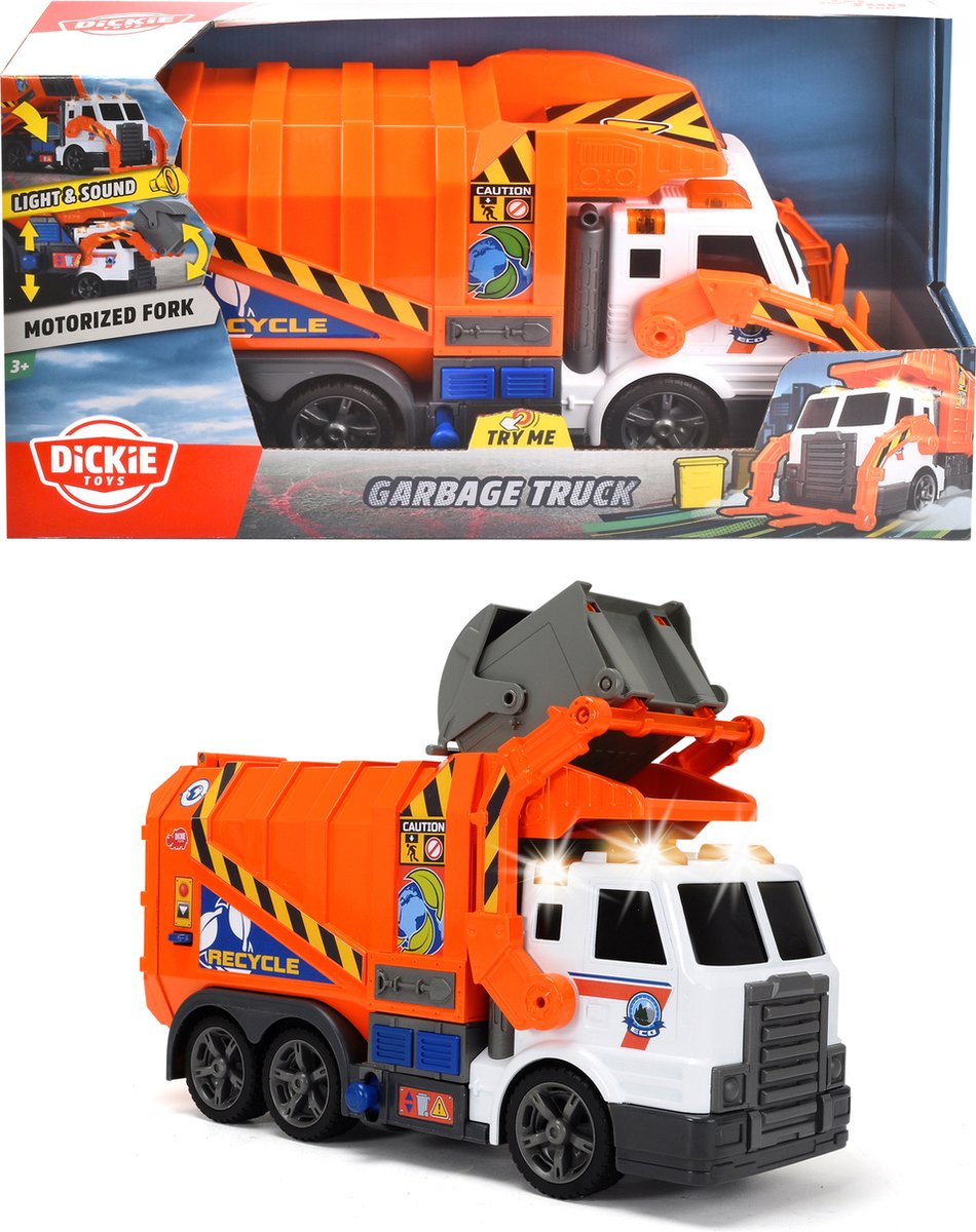 Müllwagen mit leichtem Geräusch