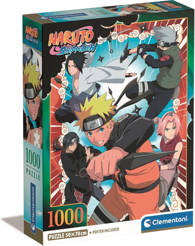 Clementoni - Puzzle - 1000 Teile - Naruto - Puzzle für Erwachsene - Sonderserienlizenz