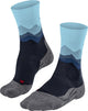 Falke TK2 Anti-Blister Wandersocken aus dickem Woll-Funktionsmaterial Damen Blau – Größe 39-40