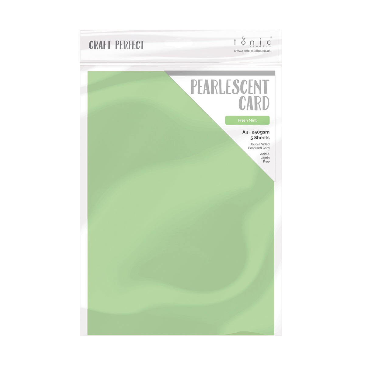 Craft Perfect von Tonic Studios Craft Perfect • Perlmuttkarte, frische Minze