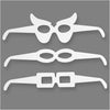 Creativ Company Brille, H: 4,5-10 cm, L: 32 cm, 230 g, weiß, 16 Stück 1 Box