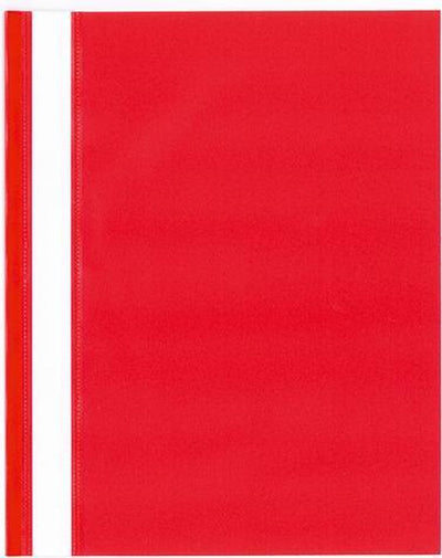 Kangaro Quick-Fix-Ordner – Größe A5 – Material PP – rot – Karton mit 25 Stück – k-25036