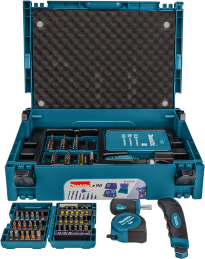 Makita B-49725 MBox mit 96 Teilen – Bohrer- und Schraubendreher-Bit-Set