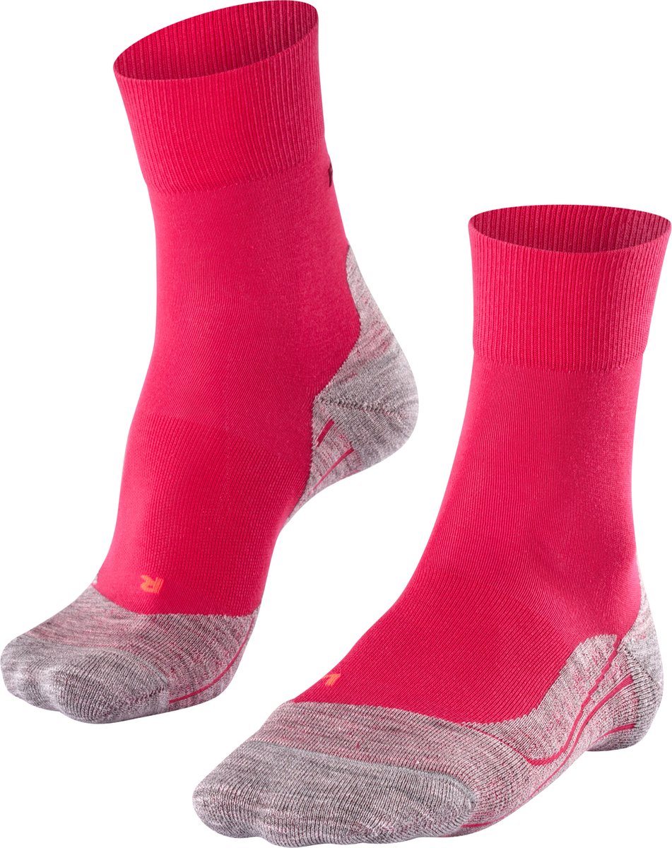 Falke ru4 Anti-Blister Baumwoll-Funktionsmaterial Laufsocken Damen Rot – Größe 41-42