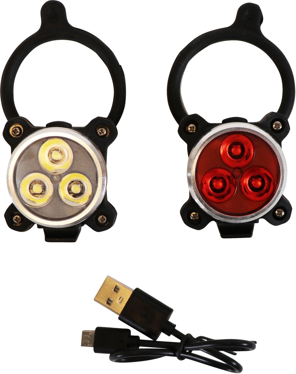 Dresco LED-Beleuchtungsset – USB wiederaufladbar – 3 LEDs