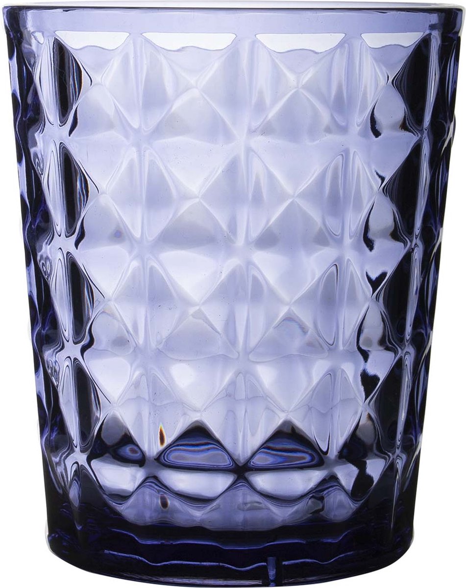 Gimex - Steinlinie - Wasserglas - Azurblau - 480 ml - 2 Stück