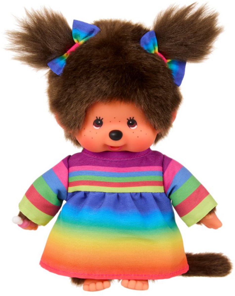 Monchhichi | Mädchen im Regenbogenkleid 20 cm