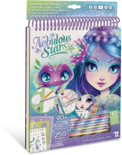 Nebulöse Sterne – kreatives Skizzenbuch – Nenuphia – Zeichnen und Ausmalen
