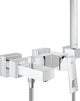 Grohe Eurocube Badewannenarmatur – mit Wannenset – 15 cm – Chrom – 23141000