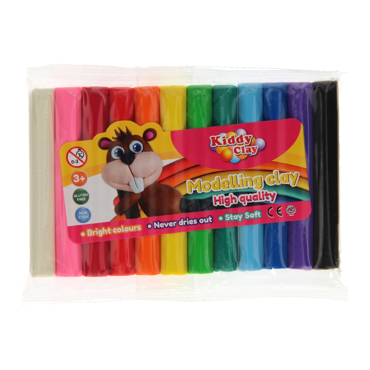 Tonstäbchen Farbe, 12 Stk. (200gr)