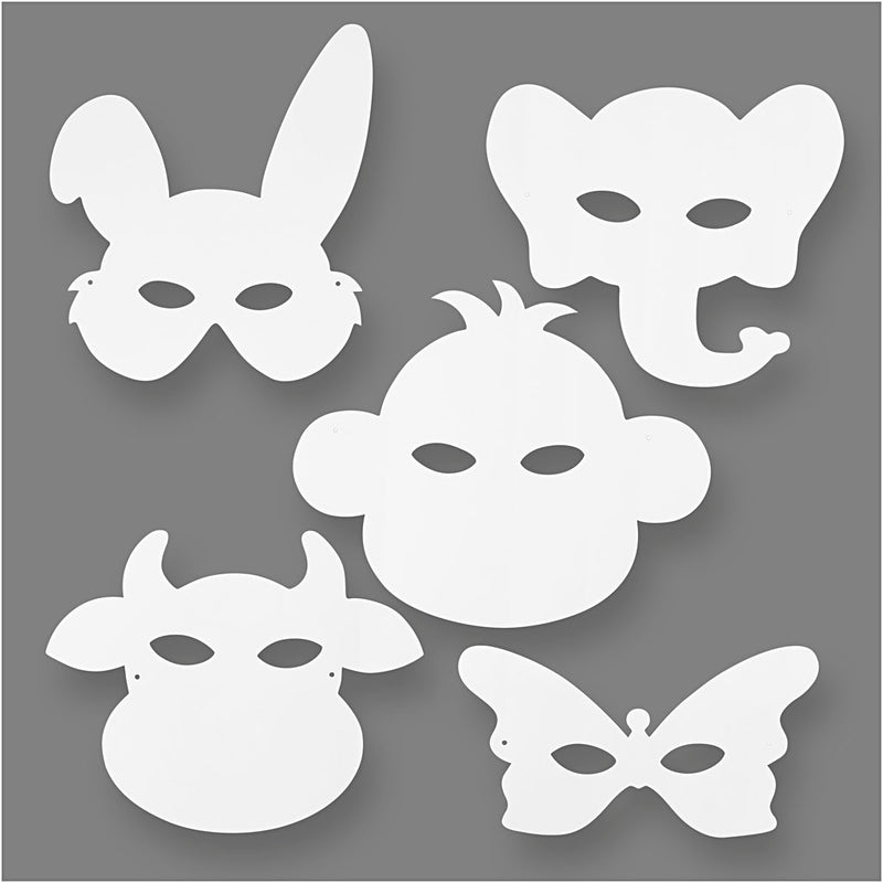 Bastelmasken Dieren, 16st.