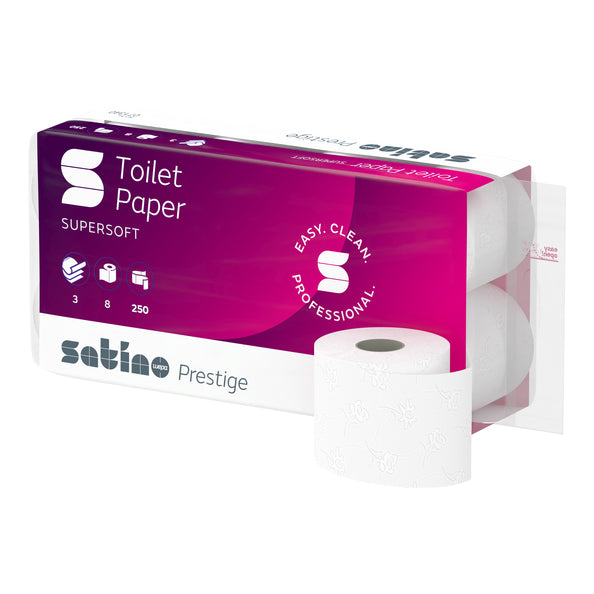 Wepa Satino Prestige Toilettenpapier 3-lagig (64x 250 Blatt)