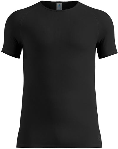 Odlo Active Light Baselayer-Shirt mit Rundhalsausschnitt und kurzen Ärmeln – Herren – Schwarz – S