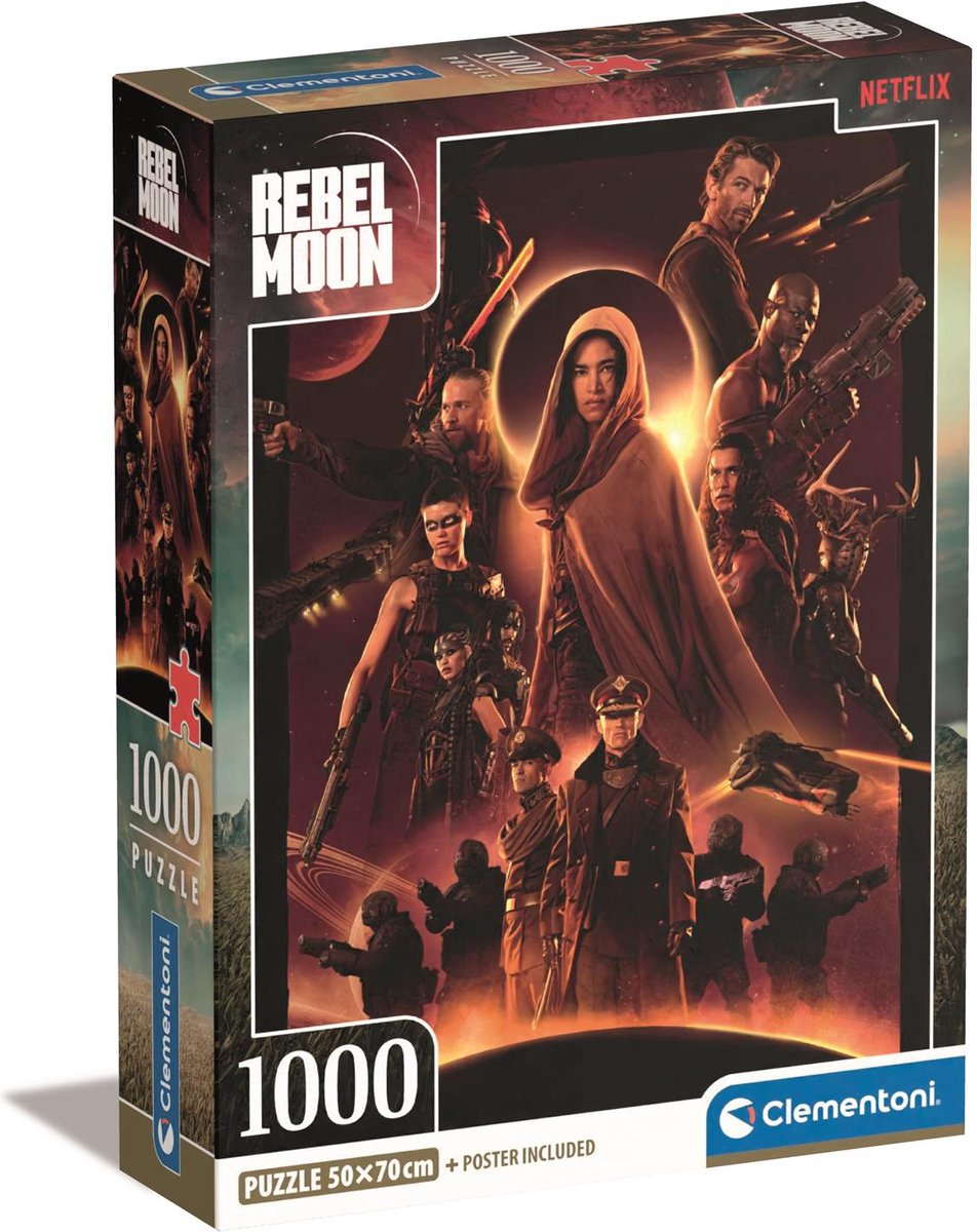 Clementoni – Puzzle – 1000 Teile – Netflix Rebel Moon – Puzzle für Erwachsene