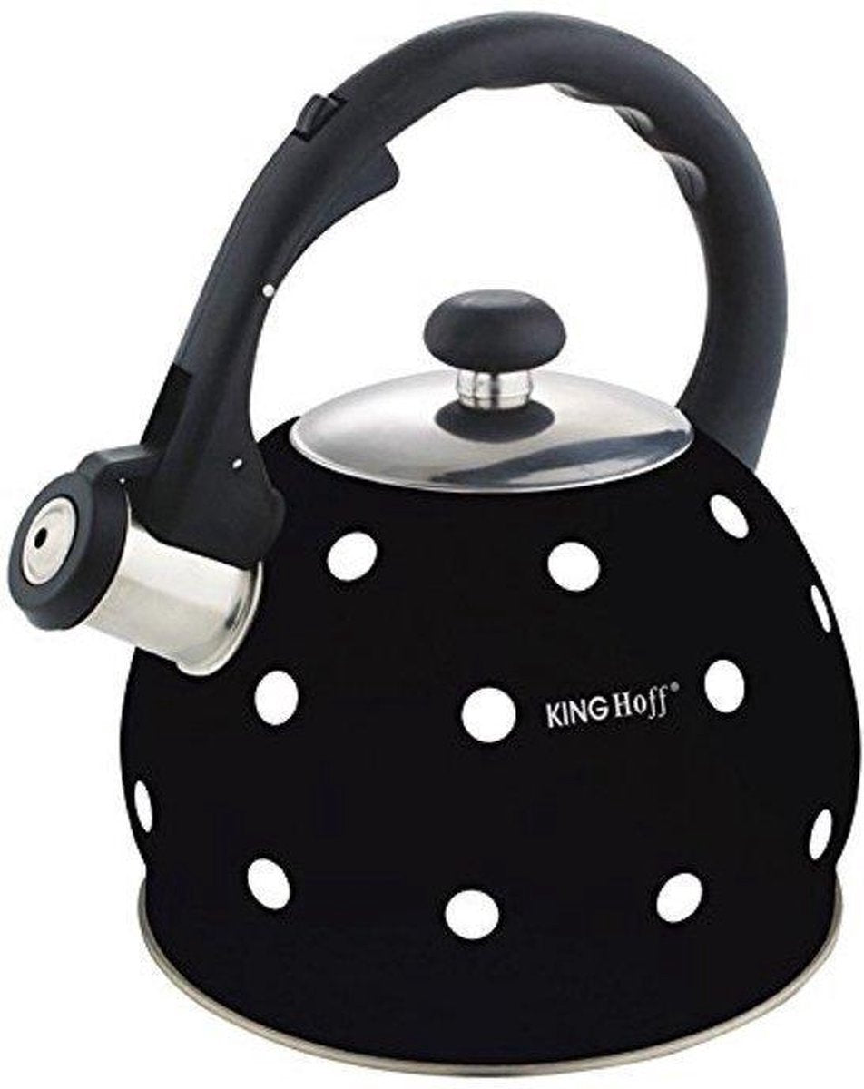 Kinghoff Pfeifkessel schwarze Punkte - 2 l