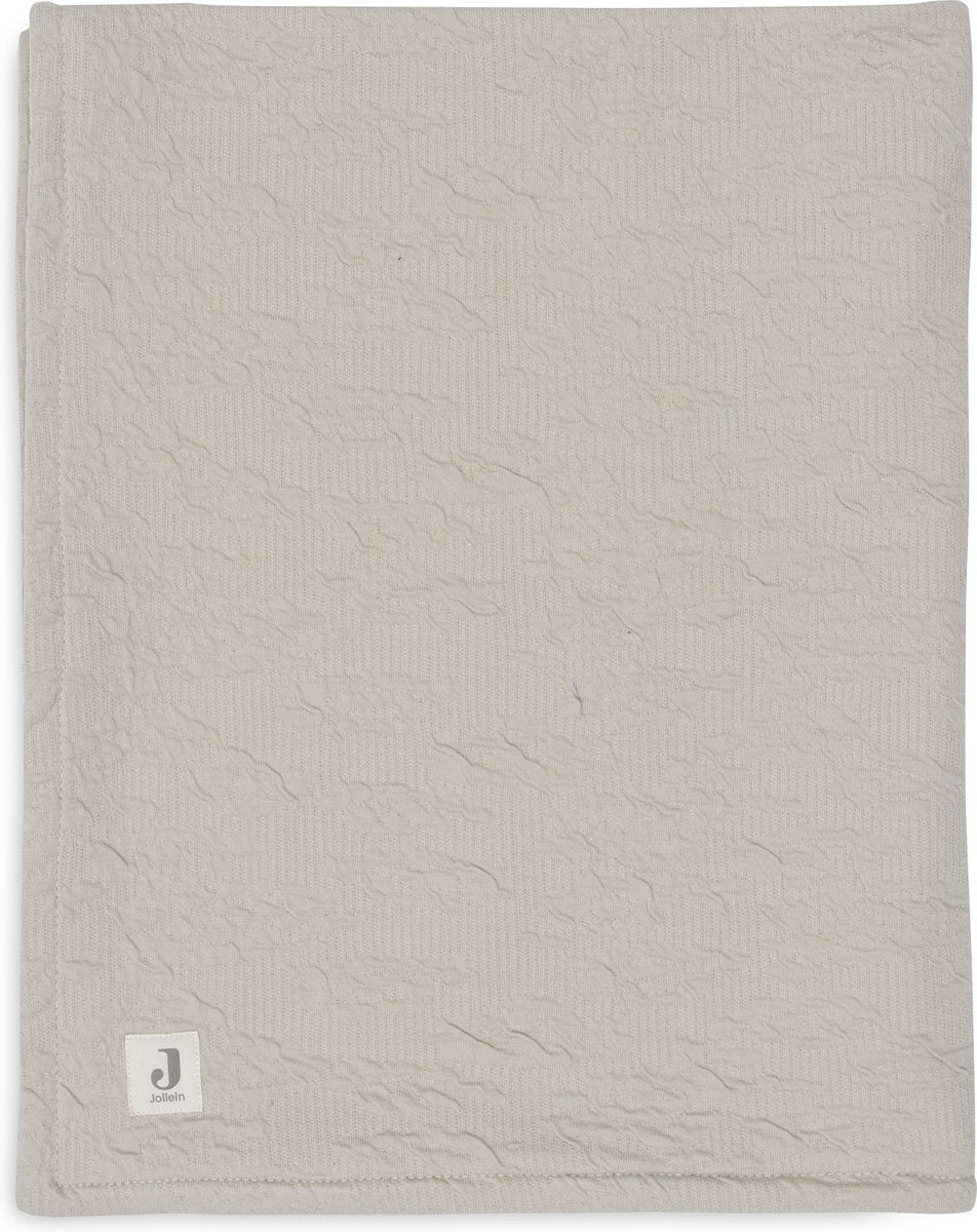 Jollein – Kinderbettdecke 100 x 150 cm – Babydecke – weiche Wellen – Nougat-Samt