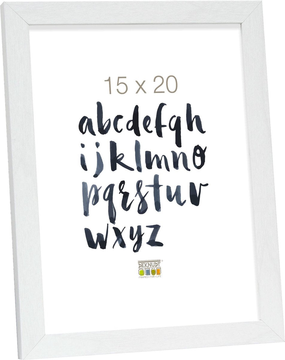 Deknudt Frames Fotorahmen – Weiß – S44CF1 – für Foto: 15 x 20 cm
