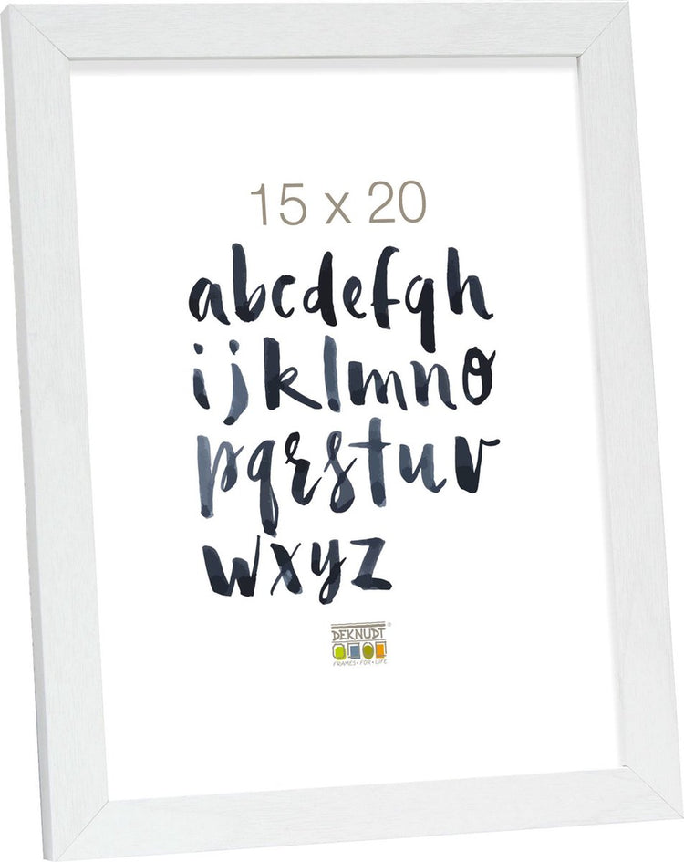 Deknudt Frames Fotorahmen – Weiß – S44CF1 – für Foto: 15 x 20 cm