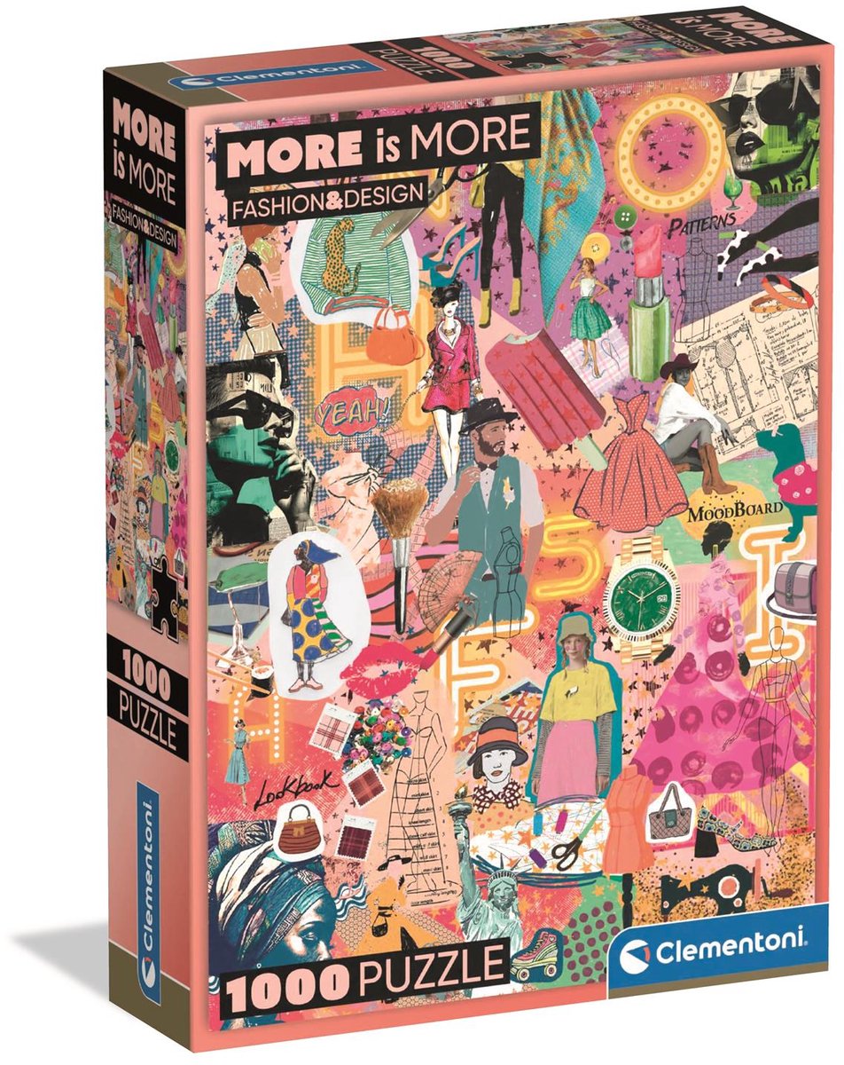Clementoni – Puzzle – 1000 Teile – Modedesign – Puzzle für Erwachsene