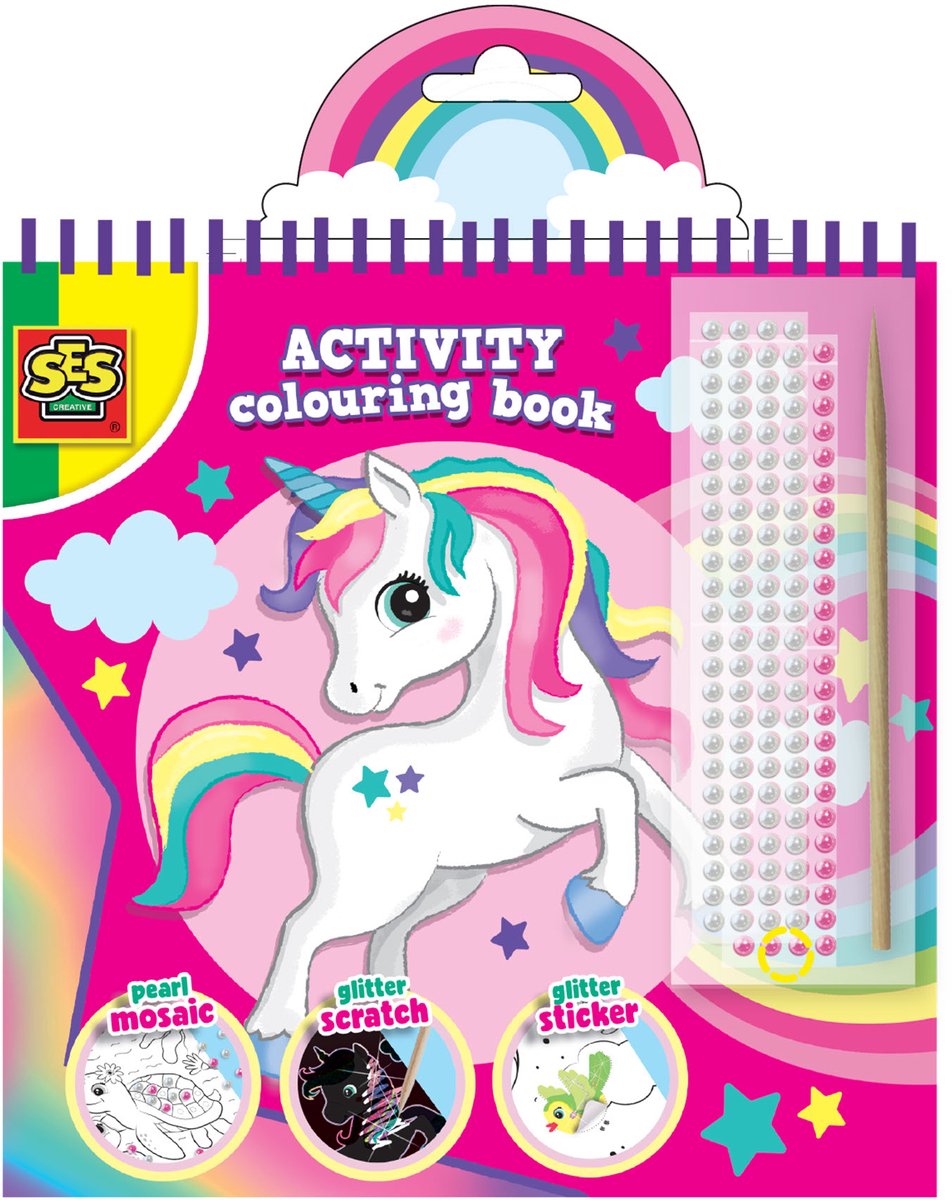 SES machen Malbuch Glitzer 3 in 1