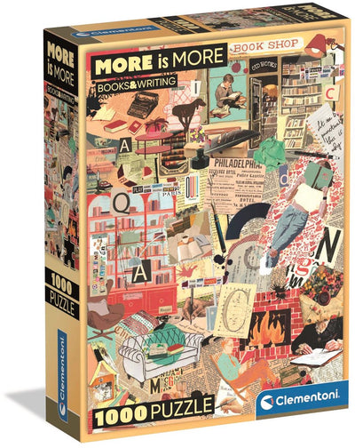 Clementoni – Puzzle – 1000 Teile – Bücher und Schreibkompaktbox – Puzzle für Erwachsene